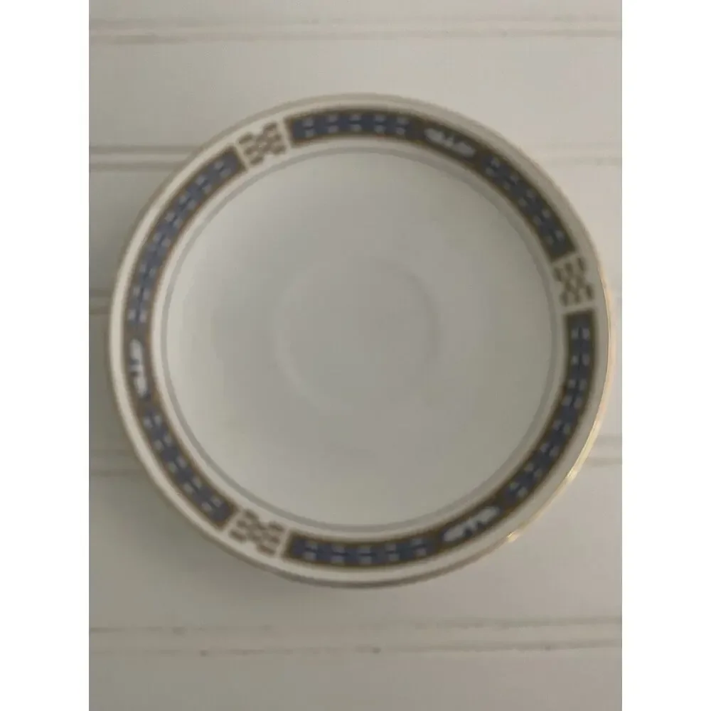 Noritake Vintage Flat Cup Saucer Porcelain Set The Commodore Coffee Tea Classic